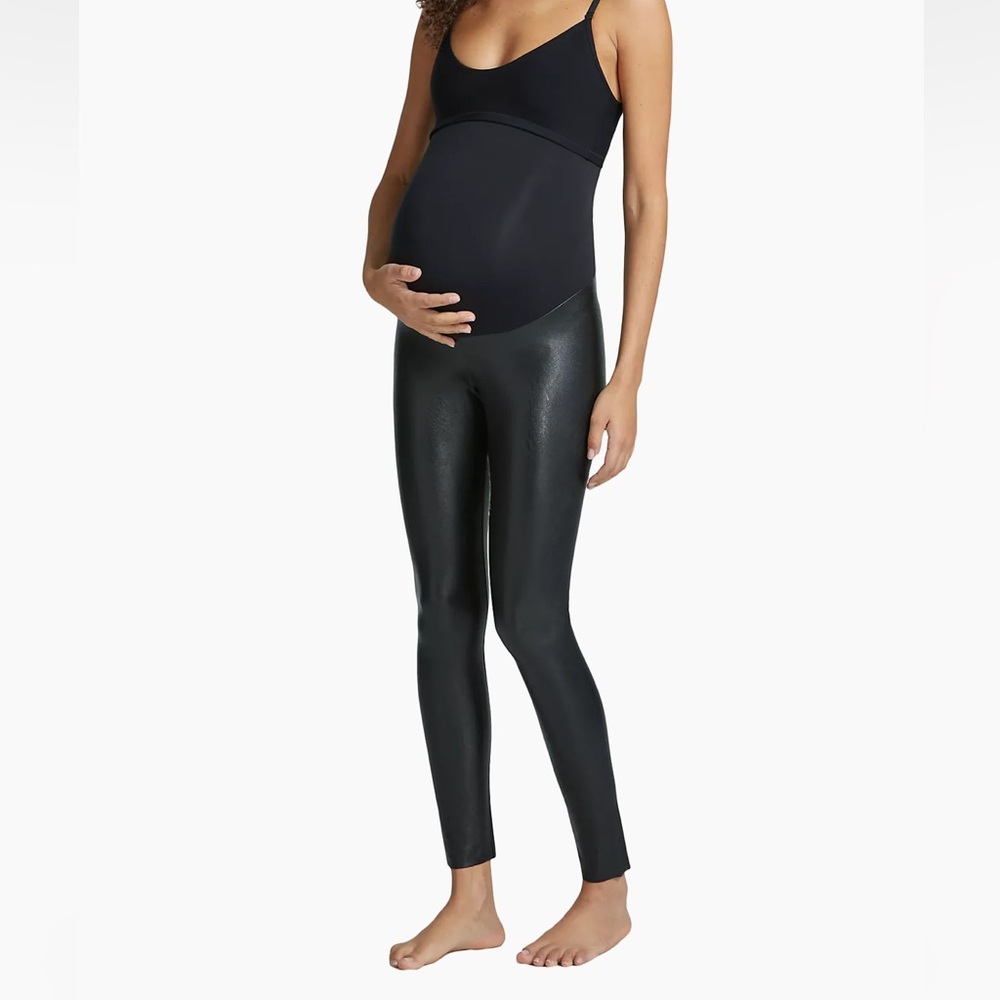 Commando Maternity Coated Faux Leather Leggings